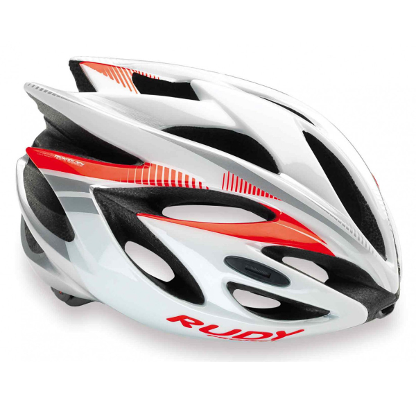 Producto - CASCO RUDY PROJECT RUSH WHITE RED FLUO SHINY