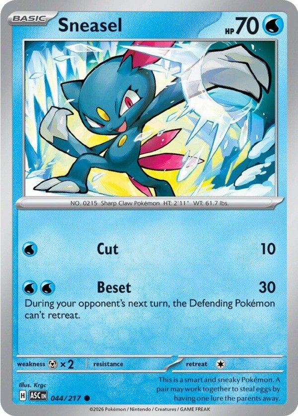 Producto - Sneasel (044/217) [Mega Evolution: Ascended Heroes]
