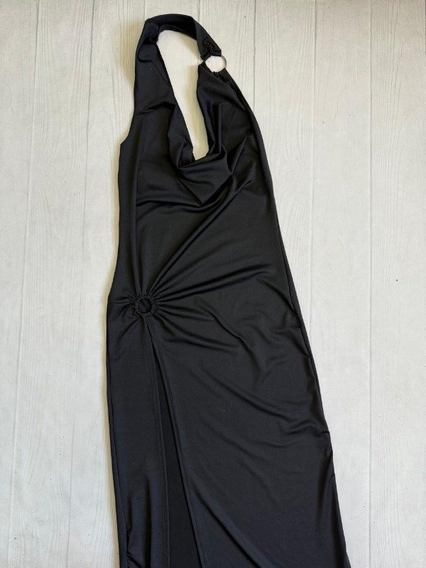 Producto - [7988] Vestido buche aro tajo profundo microfibra