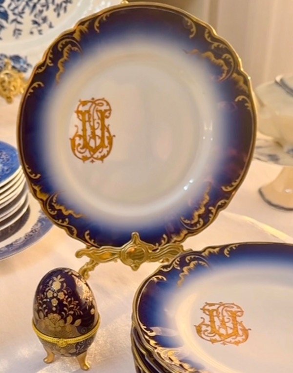 Producto - Plato Limoges con monograma