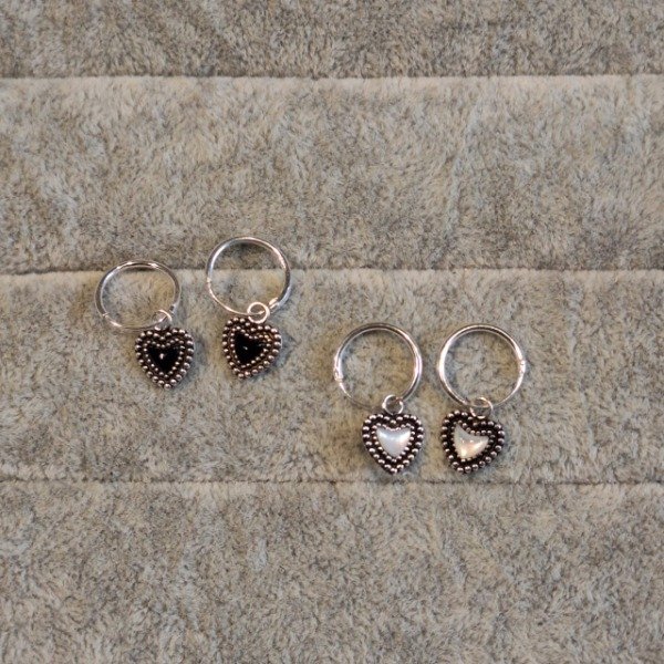 Producto - Argollita CORAZOB BOHO con COLOR