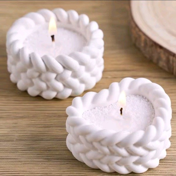 Producto - Molde contenedor trenzado corazon