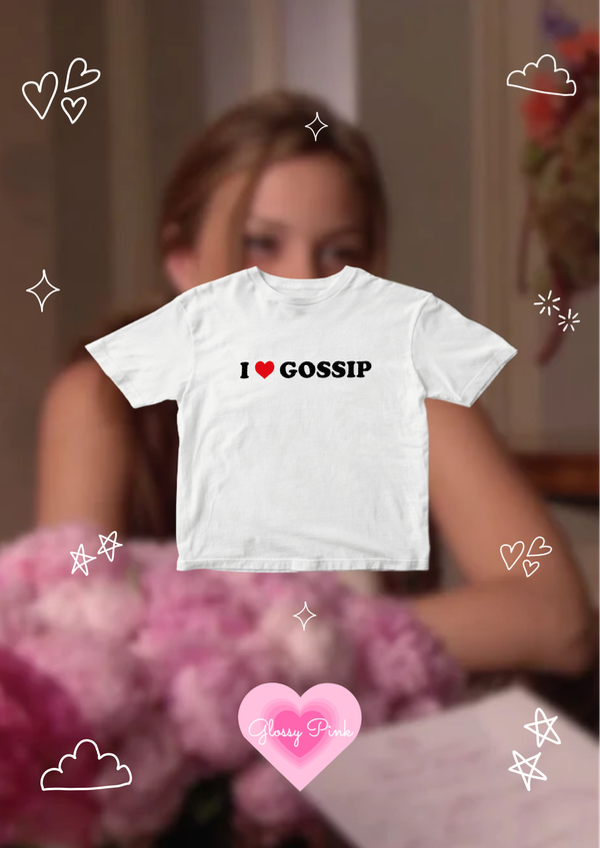 Baby Tee I Love Gossip algodón