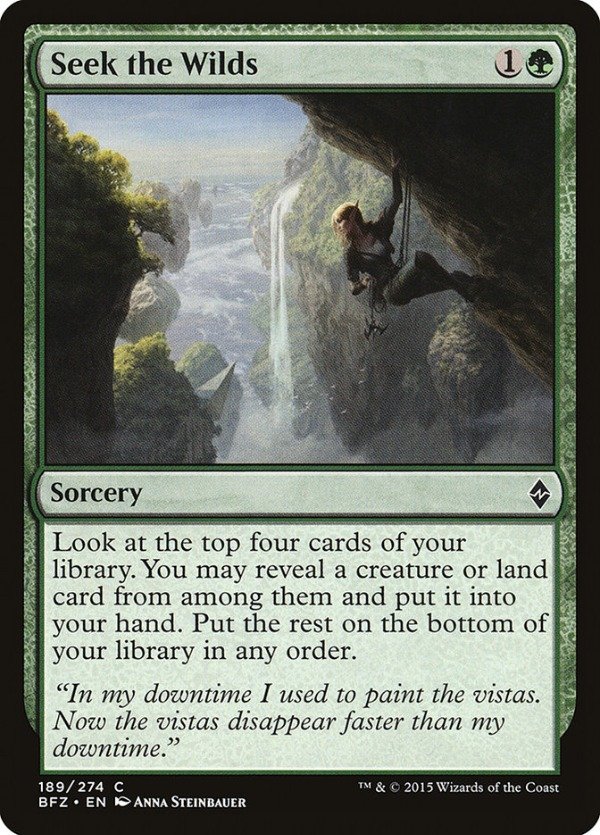 Producto - Seek the Wilds  Battle for Zendikar