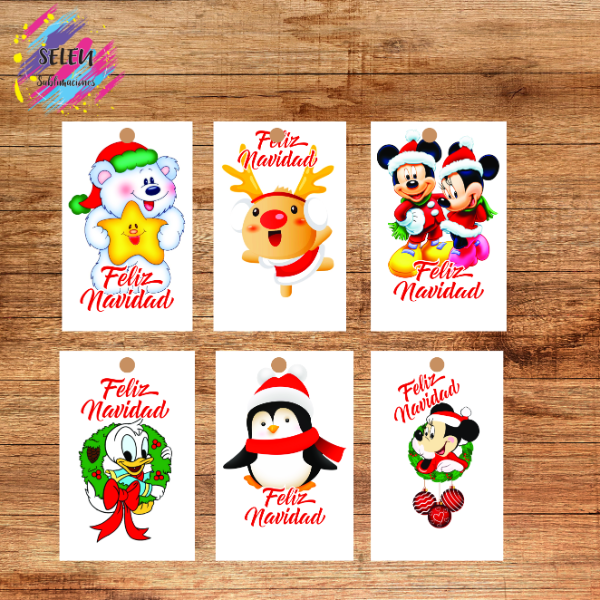 Producto - Tags Navideños - Pack x60