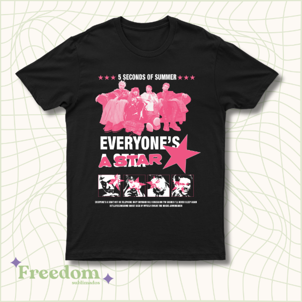 Remera 5SOS everyone's a star