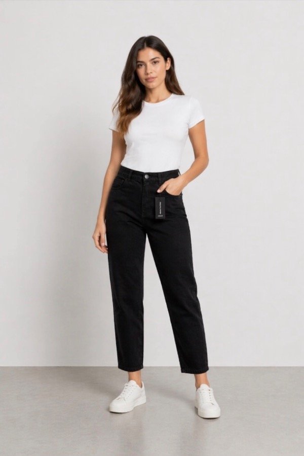 Producto - JEAN MOM NEGRO GAIA