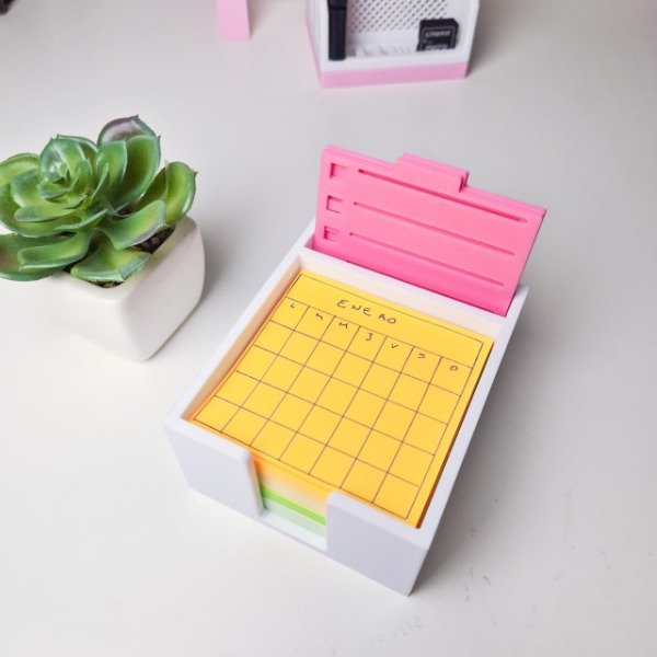 Producto - Porta Post it 75x75mm con 4 stencils