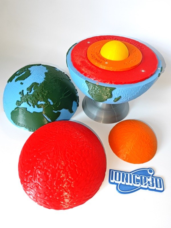 Producto - GLOBO TERRÁQUEO DESMONTABLE CON CAPAS INTERNAS