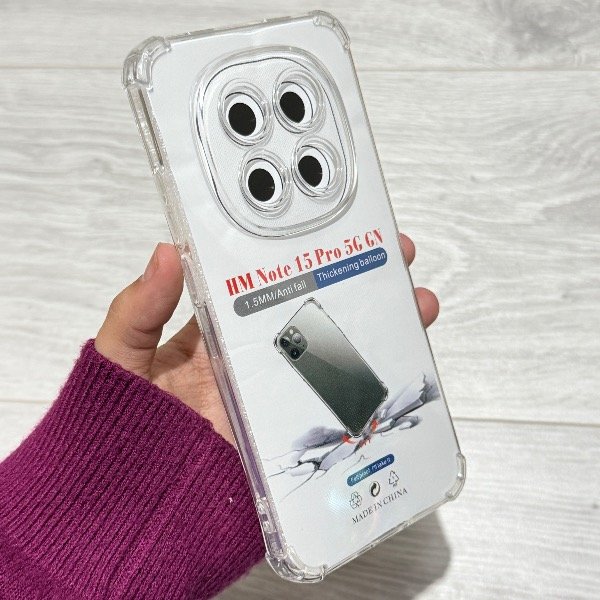 Producto - FUNDA TRANSPARENTE CUBRE CÁMARA NOTE 15 PRO