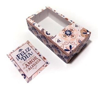 Producto - Box Multiuso con visor + Tag LINEA MARRUECOS 20x11x6