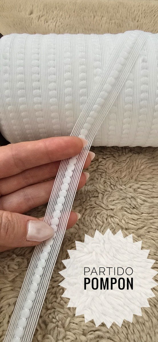 Producto - Partodo con pompón BLANCO