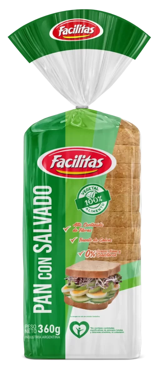 Producto - Pan salvado chico x 360grs FACILITAS
