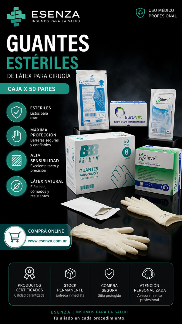Producto - GUANTES ESTERILES X 50 P