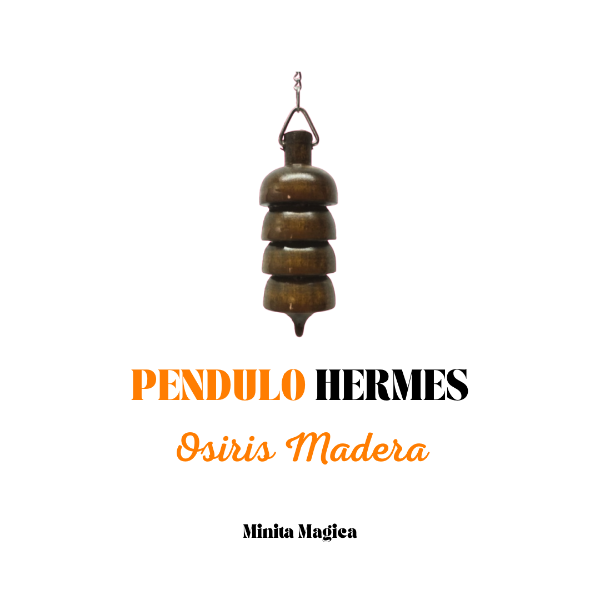 Producto - Pendulo Osiris Madera Hermes Radiestesia