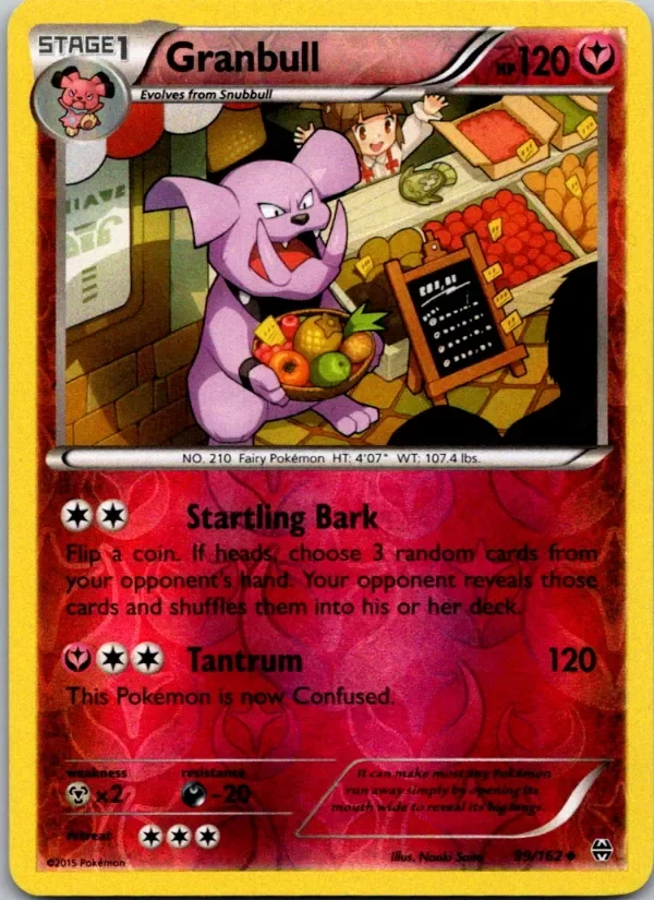 Producto - Granbull - 99/162 XY BREAKThrough Reverse Holo Rare Pokemon TCG