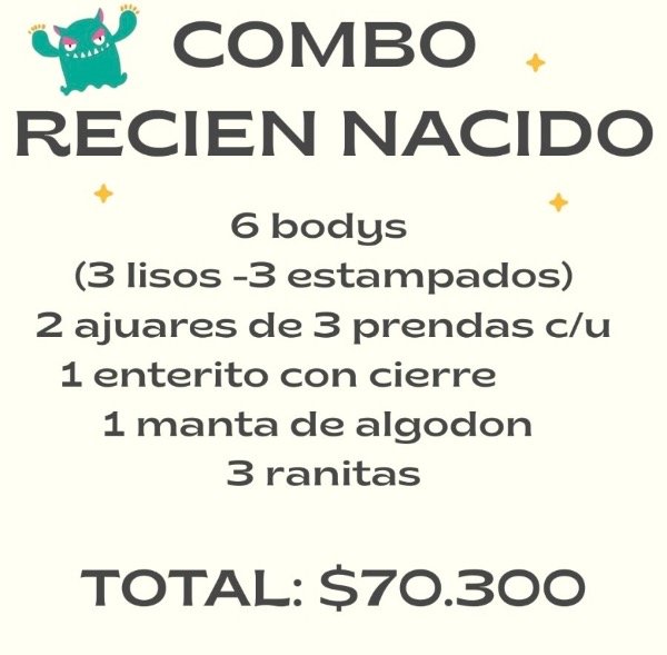 Producto - COMBO MAMÁ (17 prendas) RN - 0