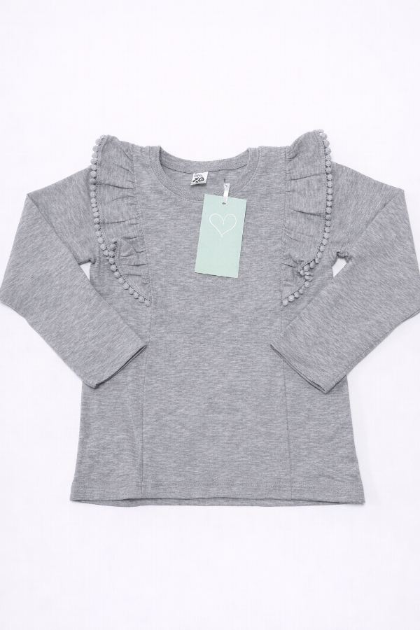 Producto - Remera volado gris claro