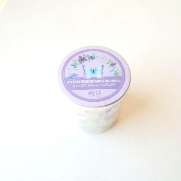 Producto - Cinta PET 40 mm - Romantic Flower Collection: Cold Fireworks Island