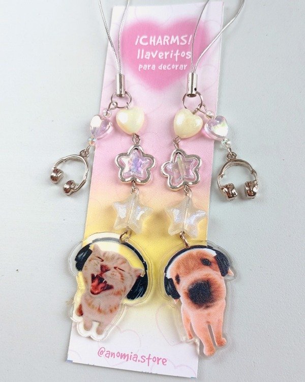 Producto - CHARMS PERRITO Y GATITO AURIS