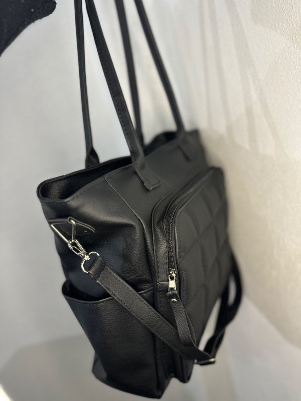 Producto - Cartera ecocuero negra divi - 1