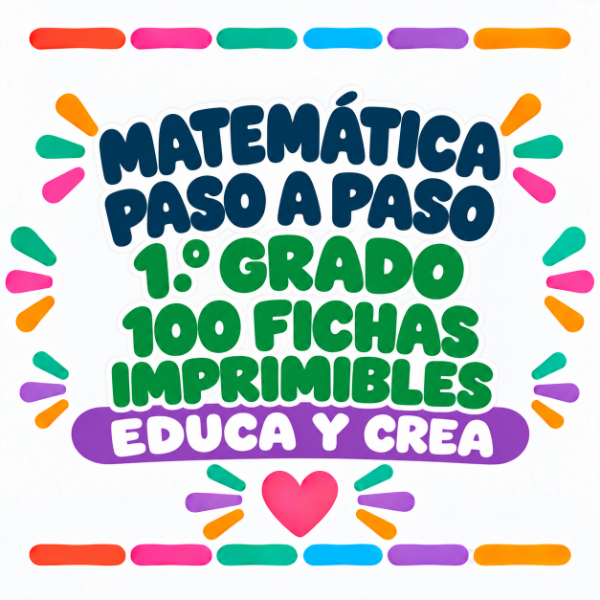 Producto - Matemática 1ro - 100 fichas imprimibles