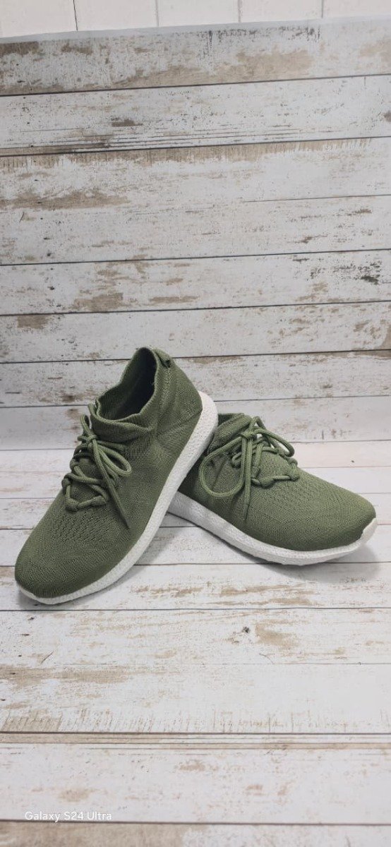 Producto - zapatilla tejida con cordones verde del 39 al 45 - 2