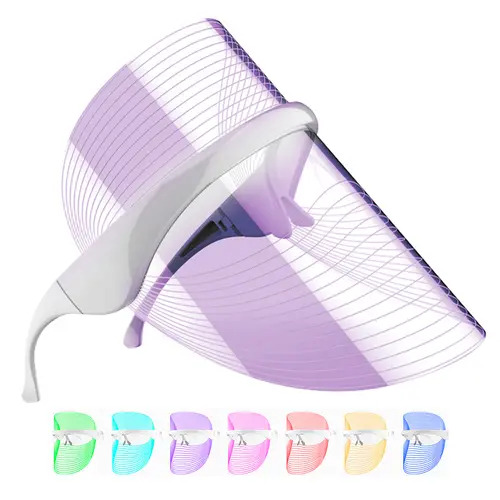Producto - Mascara facial led traslucida -terapia fotodinámica -antiacné/rejuvenecimiento - - 0