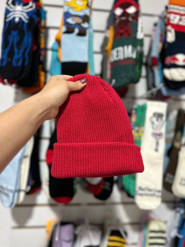 Producto - Beanie punto inglés rojo