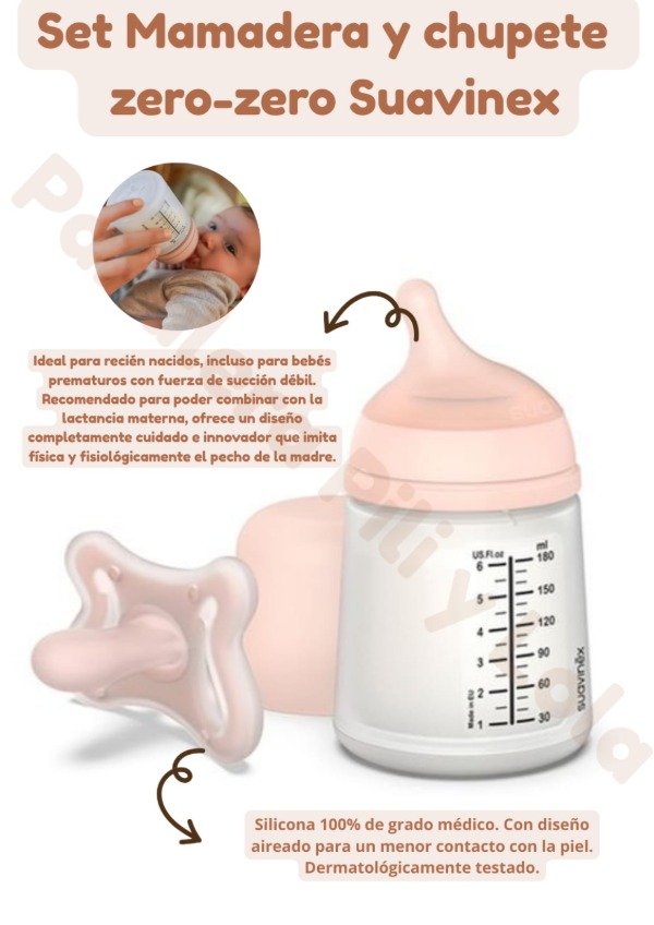 Producto - Set Mamadera y chupete zero-zero Suavinex