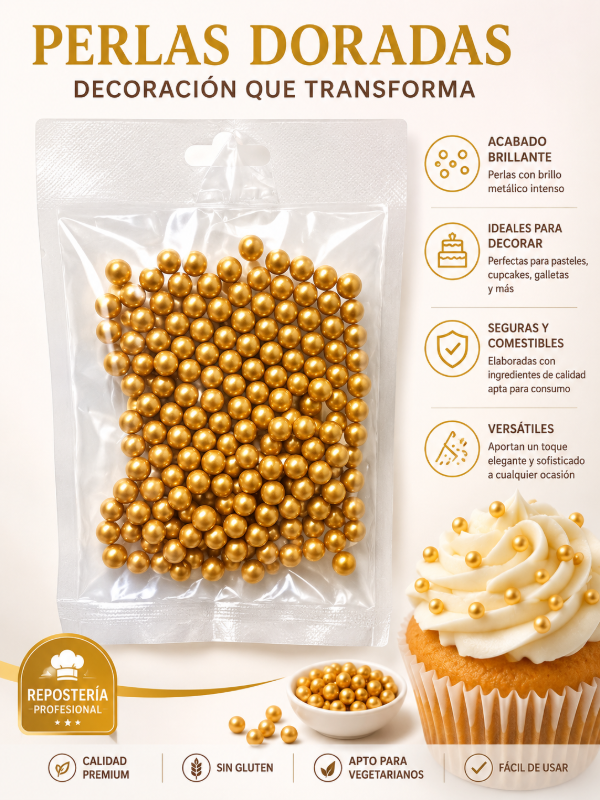 Producto - Perlas dorado egipcio 003