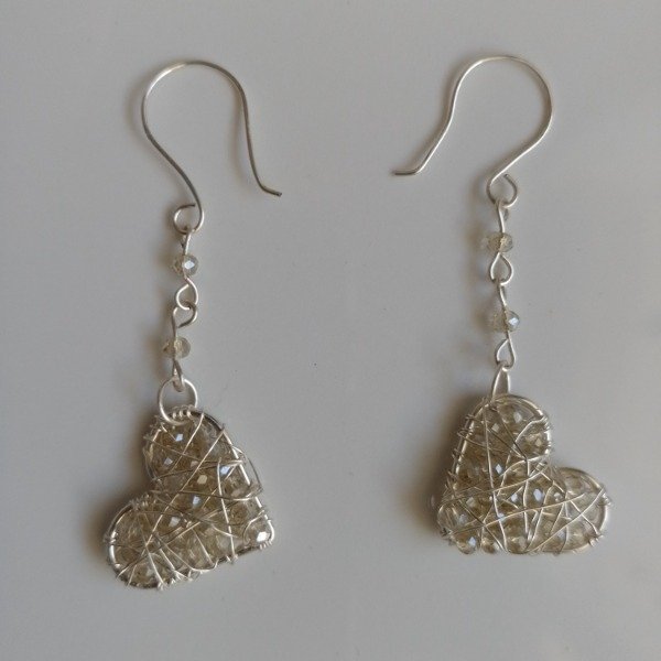 Producto - Aros corazón largos