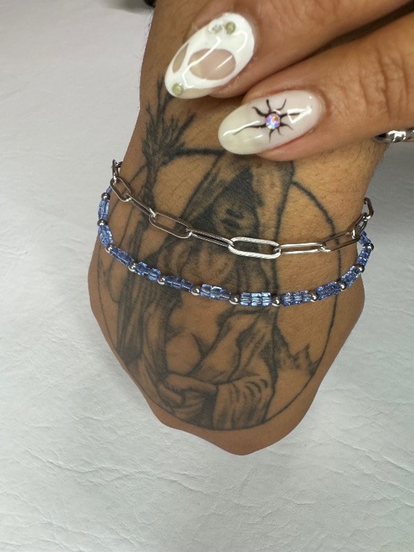 Producto - Pulsera Doble Azul y Plateada