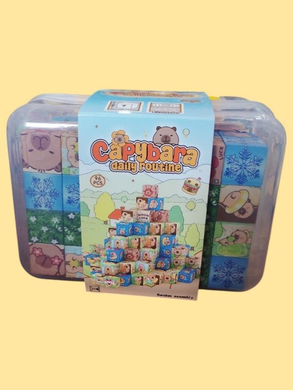 Producto - BLOQUES MAGNÉTICOS ESTILO MINECRAFT 96 PIEZAS DE CAPIBARA