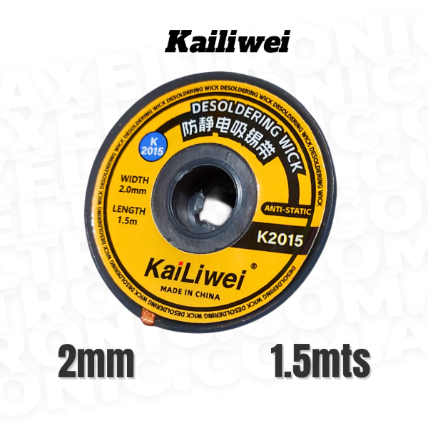 Producto - Malla Desoldante KaiLiwei K2015 - 2mm 1.5mts