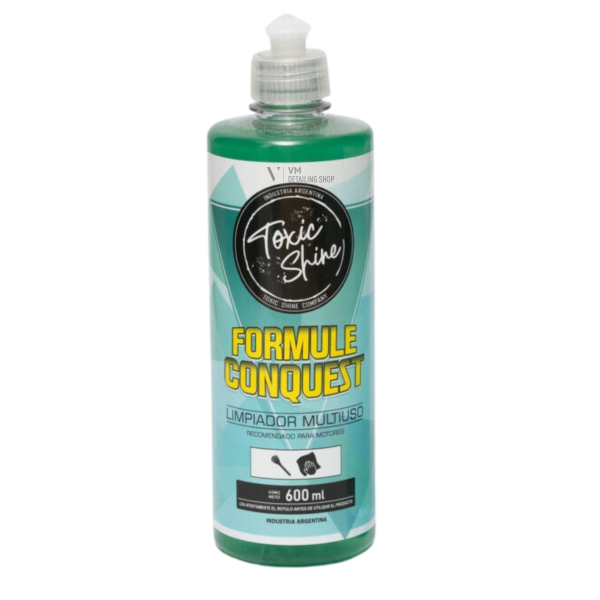 Producto - Toxic Shine Formule Conquest 600ml - Desengrasante Llantas y Motores