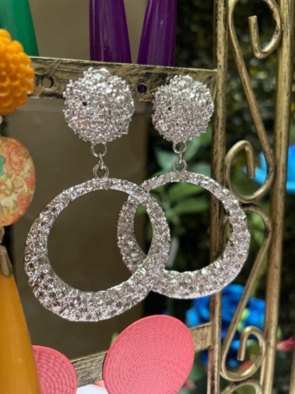 Producto - Aros argolla texturado chico español