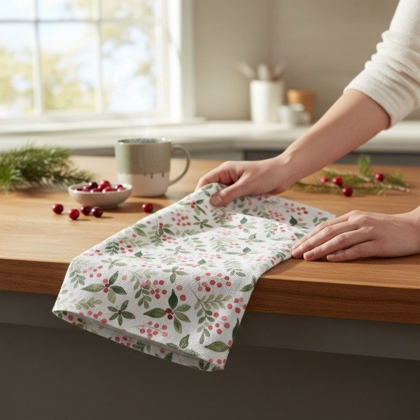 Producto - PAÑO REPASADOR NAVIDEÑO DE MICROFIBRA 50X40 CM - 5