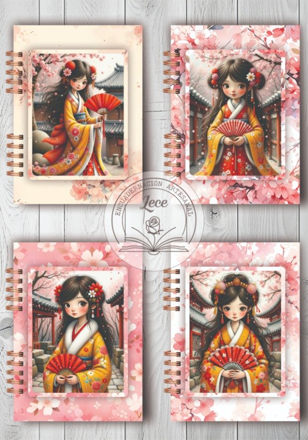 Producto - Pack imprimible cuadernos Chicas Japón