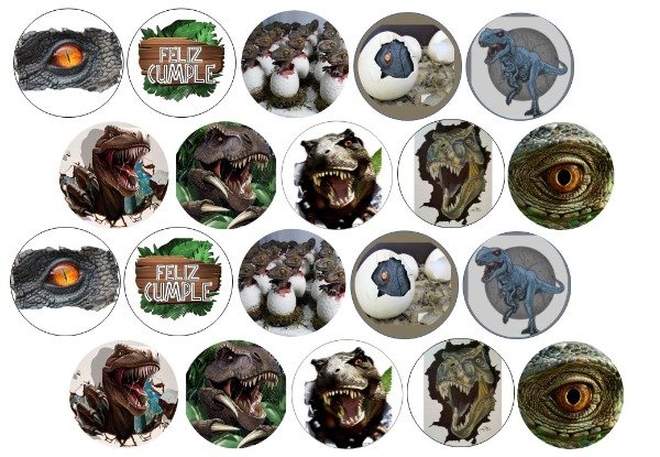 Producto - LAMINA  DINOSAURIOS CON CARTEL DE FELIZ CUMPLE