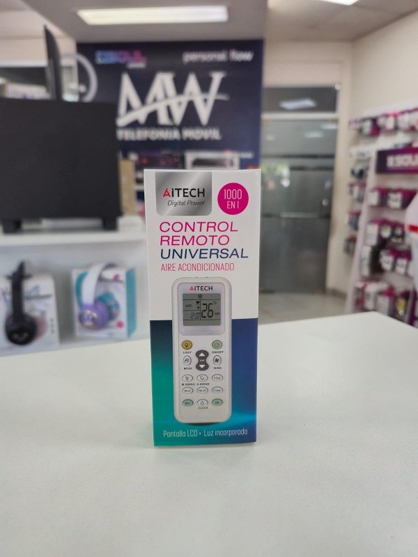 Producto - Control Remoto Aire Acondicionado 1000 en 1 Aitech AICR021028B