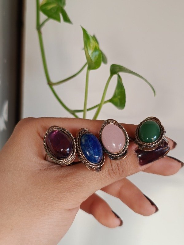 Producto - Anillos de alpaca regulables