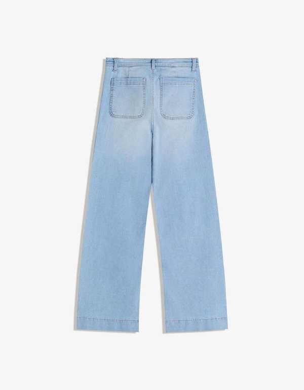 Producto - Jean wide leg tiro alto Bershka - 1