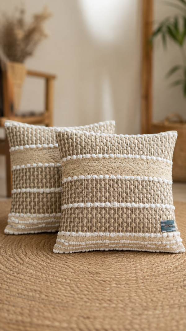 Producto - Funda de almohadón bordada 40 x 40 CM