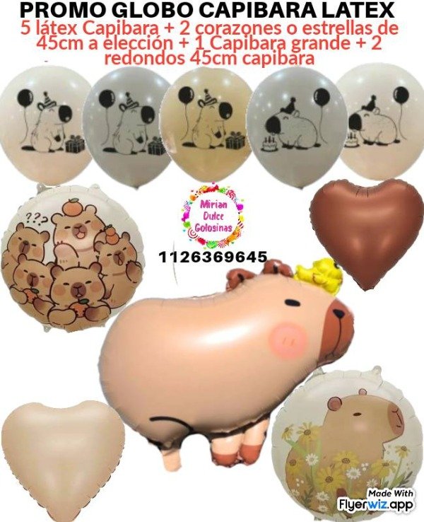 Producto - Promo globo carpincho con patito