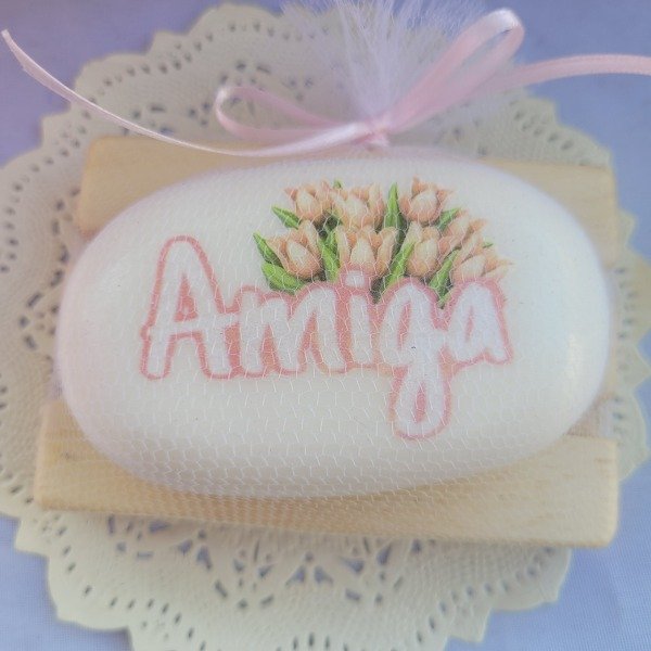 Producto - JABON AMIGA TULIPANES SHABBY CHIC