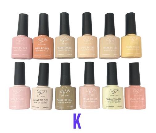 Producto - Esmalte city girl 7ML tonos 122-132 por unidad k