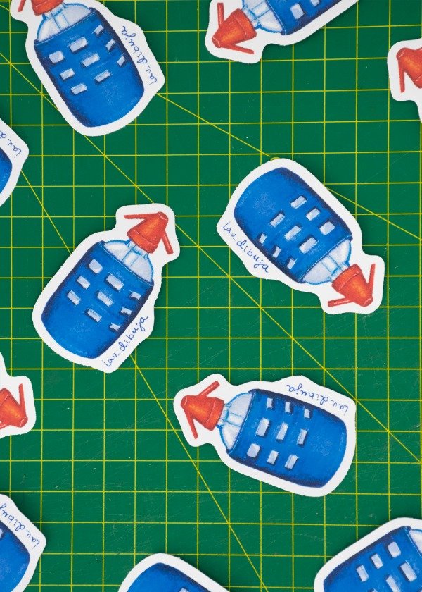 Producto - Sticker Sifón rojo