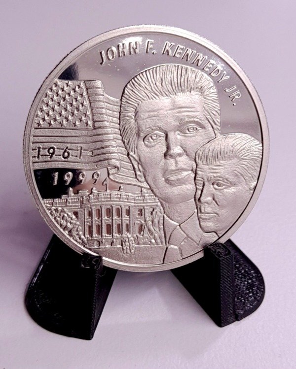 Producto - Liberia 5 Dólares PROOF 1999 Muerte de Kennedy Jr Km#593 Unc