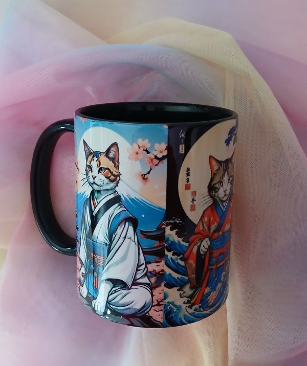 Producto - Taza Michis kimono